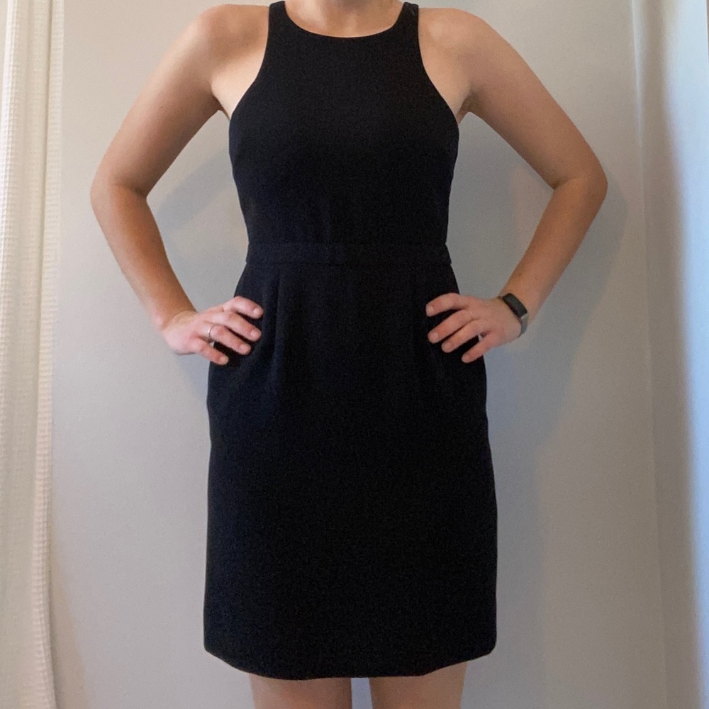 J. Crew Sleeveless Black Dress